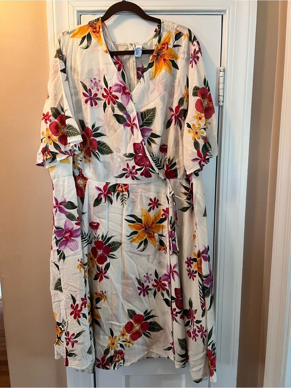 Old Navy Hawaiian Floral Wrap Dress